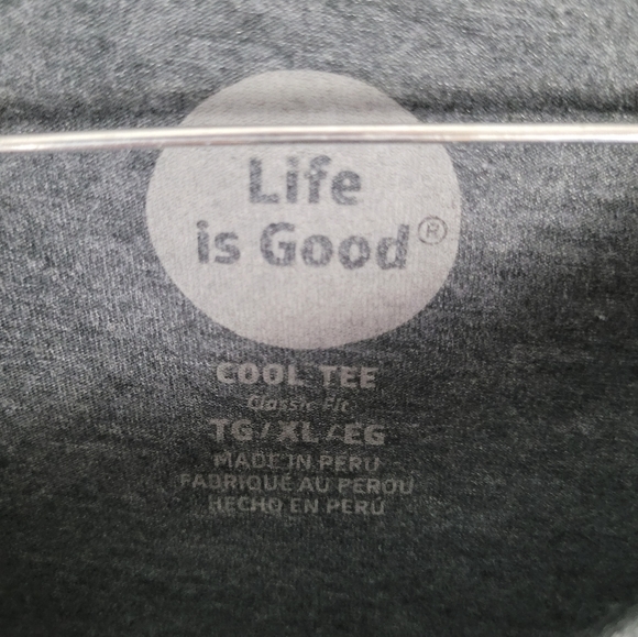 LIFE IS GOOD | "Fueled By Positive Energy" classic fit short sleeve tee t-shirt - Picture 4 of 4